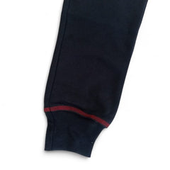 Cozy Kids' Navy Blue Sweatpants with Red Stitching