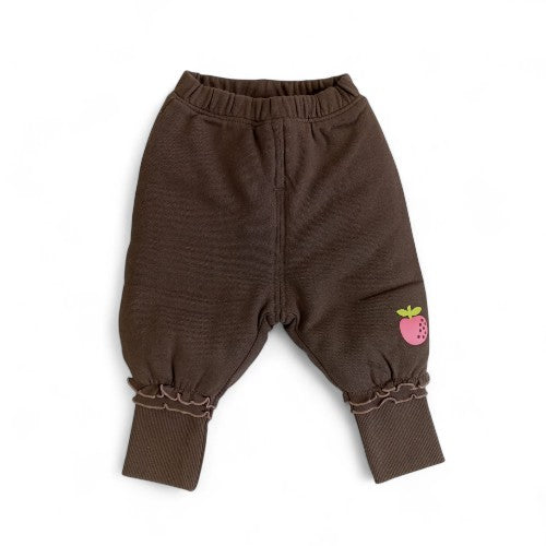 Cozy Baby Joggers with Strawberry Applique