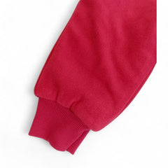 Baby Girls' Pink Jogger Pants with Floral Embroidery