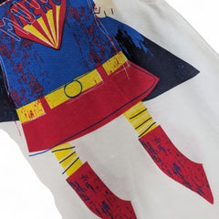 Playful Superhero Graphic Sleeveless T-Shirt Dress