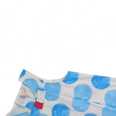 Adorable Girls Blue & White Party Dress