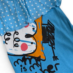 My Mom Is My Teacher" Blue Toddler T-Shirt with Owl Graphic