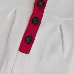 Adorable Duck Graphic Baby Romper with Red & Blue Accents