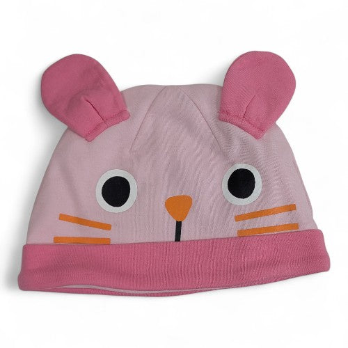 Kids Pink Bunny Cap