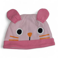Kids Pink Bunny Cap