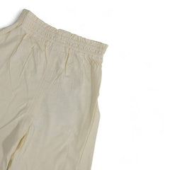 Cream/Beige Cotton Baby Shorts with Rabbit Logo