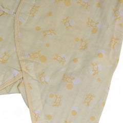 Yellow Cotton Kimono-Style Romper