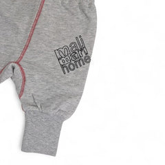 Grey Cotton Baby Harem Jogger Pants
