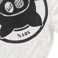 Grey and Blue Character Logo Baby T-Shirt and Shorts Set