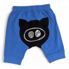 Grey and Blue Character Logo Baby T-Shirt and Shorts Set