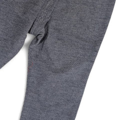 Grey Pinstripe Baby Harem Pants with Pig & Patch Knee Details