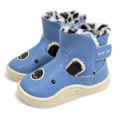 Blue Faux-Fur Lined Koala/Bear Baby Winter Boots
