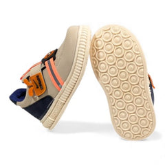 Beige & Navy Spider-Man Toddler Sneakers