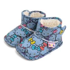 Cozy Blue Hello Kitty Infant Booties