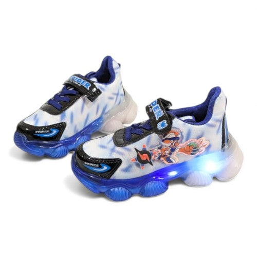 Prince Character Kids Sneakers – Blue & White