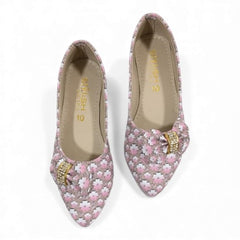 Girls Stylish Pink Ballet Pumps