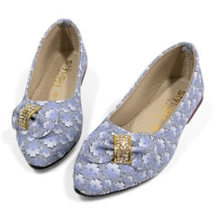 Girls Stylish Blue Ballet Pumps