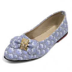 Girls Stylish Blue Ballet Pumps
