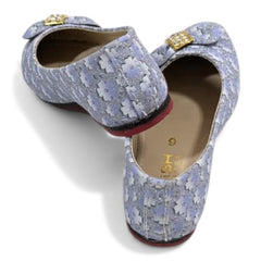 Girls Stylish Blue Ballet Pumps