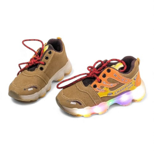 "Champion" Beige Hiking Style Sneakers