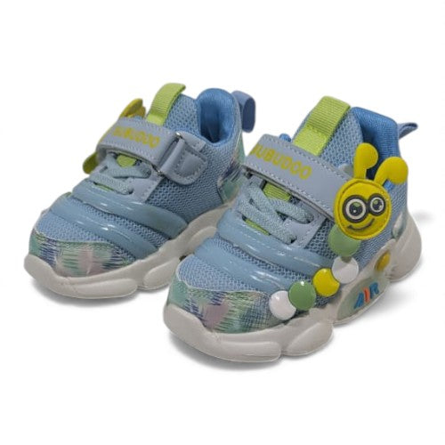 Adorable Light Blue Caterpillar Toddler Sneakers