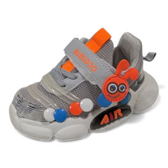 Kids Dynamic Gray & Orange Caterpillar Sneakers