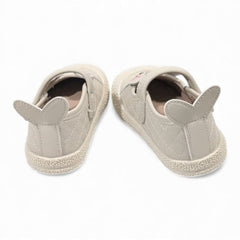 Sweet White Heart Rabbit Soft Sole Mary Jane Baby Shoes
