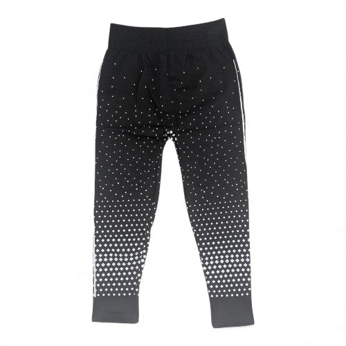 Black & White Gradient Pattern Leggings