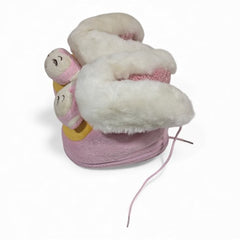 Adorable "Cheeky Monkey" Baby & Toddler Booties -Pink