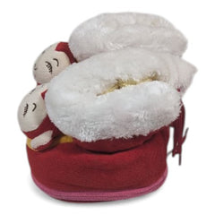 Adorable "Cheeky Monkey" Baby & Toddler Booties -Red