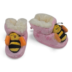 Adorable Bumblebee Baby & Toddler Booties-Pink