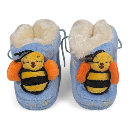 Adorable Bumblebee Baby & Toddler Booties-Blue