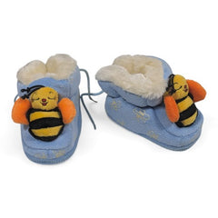 Adorable Bumblebee Baby & Toddler Booties-Blue