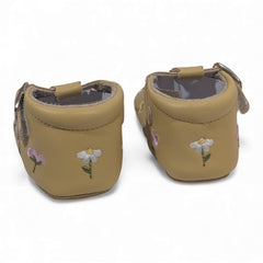 Little Blossom T-Strap Baby Shoes -Yellow