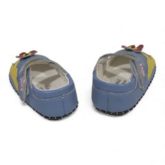 Wild Flower Soft Sole Baby Pre-Walkers -Blue