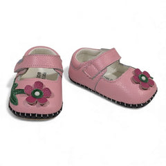 Wild Flower Soft Sole Baby Pre-Walkers -Pink