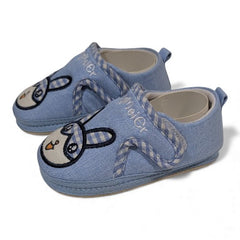 Soft Sole Blue Bunny Baby Booties