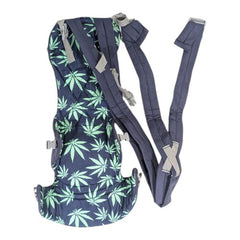 Ergonomic Leafs Print Baby Carrier-blue