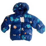 Sweet Dino Printed  Winter Jacket