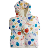 Girls Multi Printing Winter Jacket