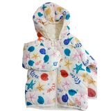 Girls Multi Printing Winter Jacket