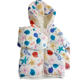 Girls Multi Printing Winter Jacket