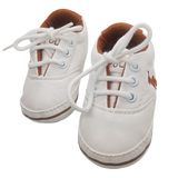 White Polo Lace Up Boys Shoes