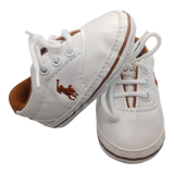 White Polo Lace Up Boys Shoes