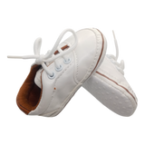 White Polo Lace Up Boys Shoes