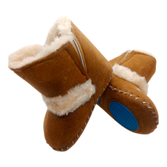 Baby Girls Buttons Snow Shoes Soft Sole Non Slip