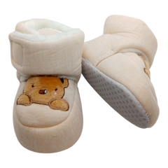 Brown Bear Baby Fleece Warm Shoes