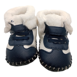 Girls Boys Warm Snow Shoes Water Proof Soft Comfortable Wool Shoes Lace up Non-Slip