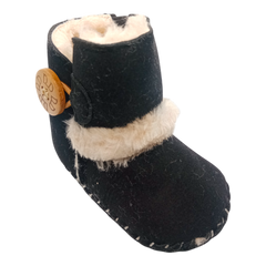 Baby Girls Buttons Snow Shoes Soft Sole Non Slip