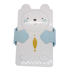 Cute rabbit shape sealed bento and cutlery set lunch box